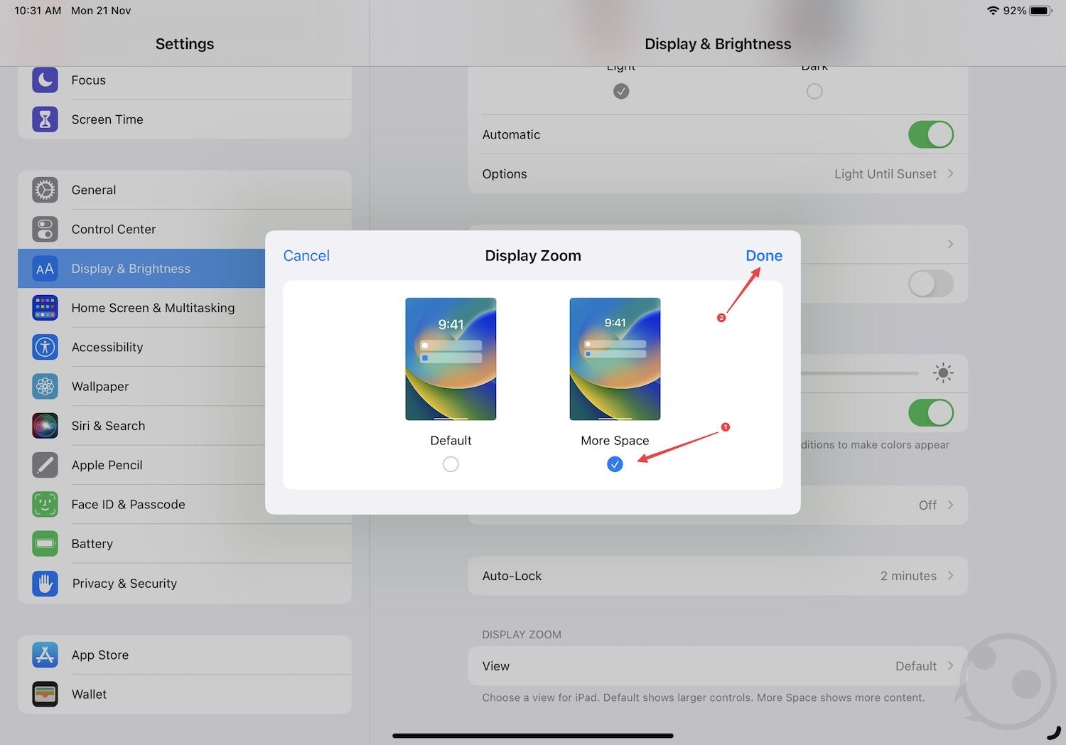 Get more display space on iPad Pro 3