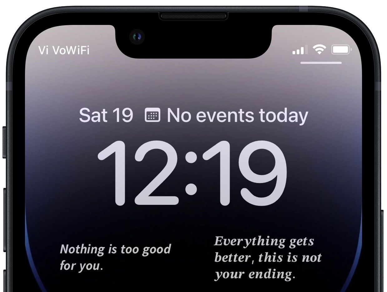 motivation lock screen widget