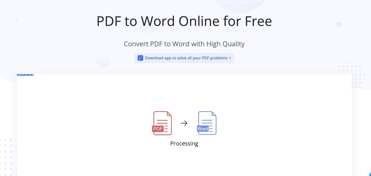 LightPDF PDF conversion screenshot
