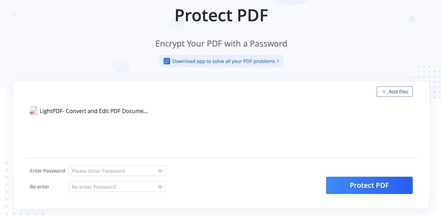 LightPDF Batch Processing screenshot