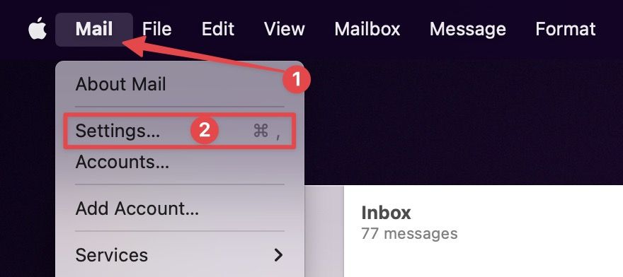 Disable follow up suggestions in Mail on Mac 2