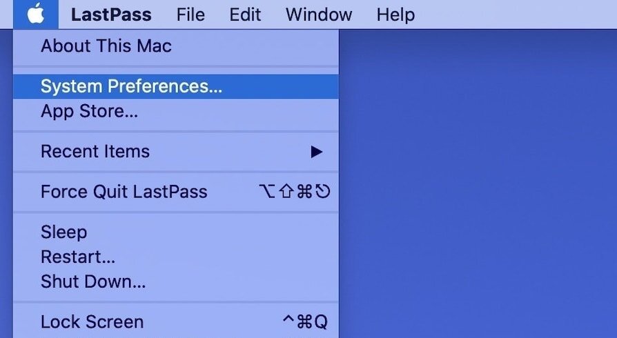 open system preferences