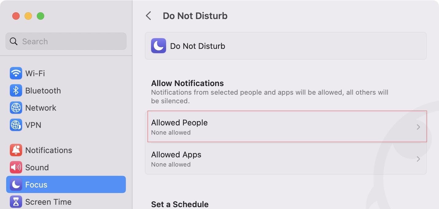 customize Do Not Disturb Mode on Mac 3