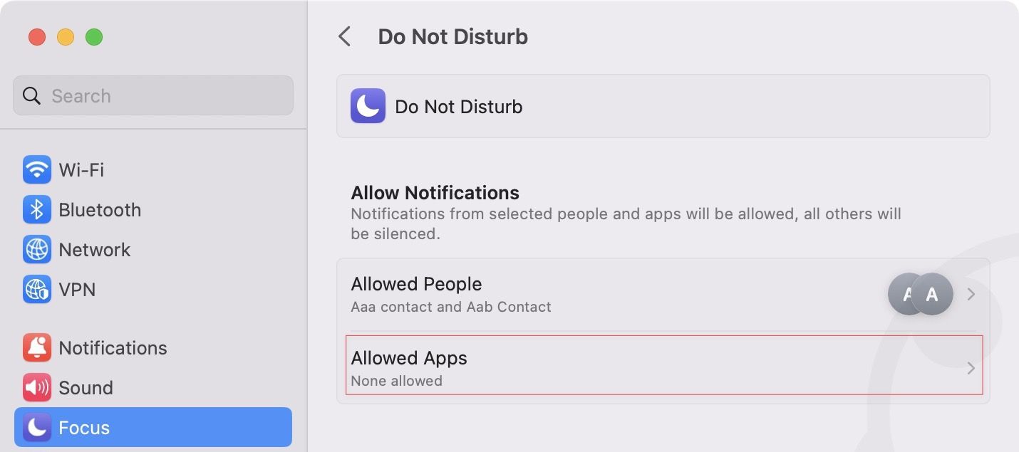 customize Do Not Disturb Mode on Mac 8