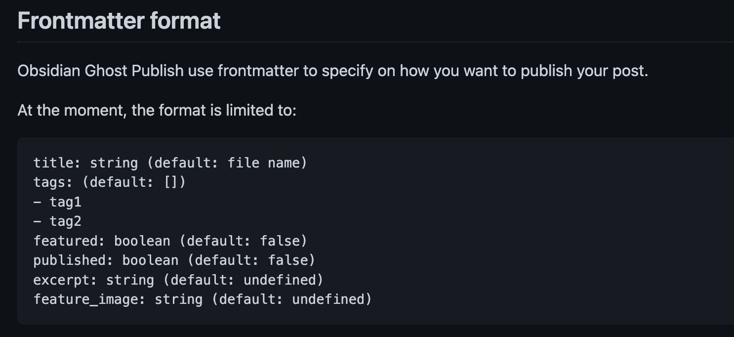 frontmatter format