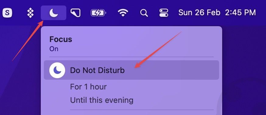 turn on Do Not Disturb on Mac 5