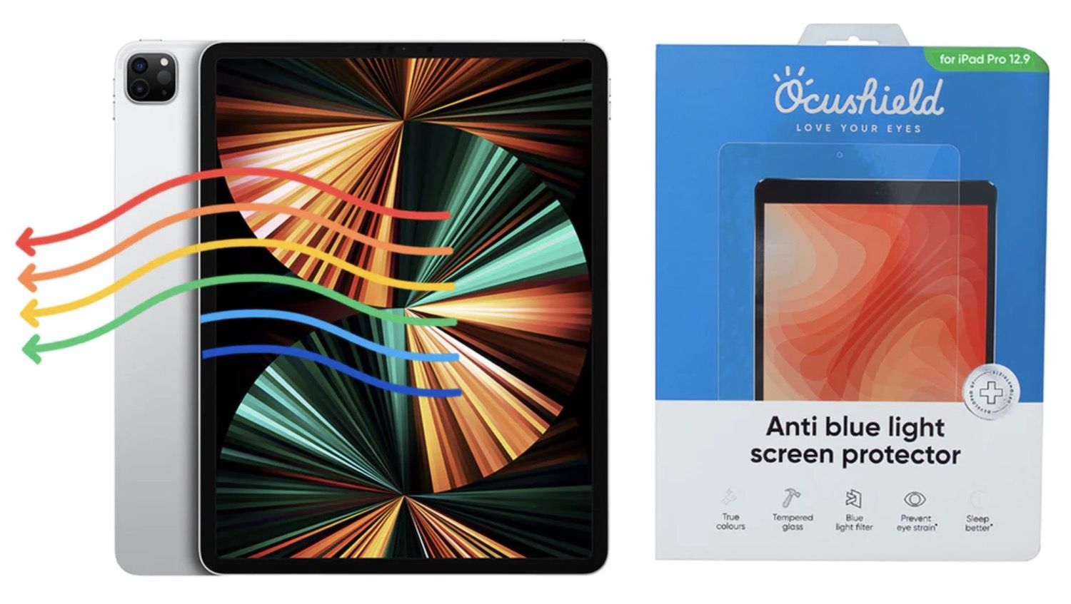 Ocushield anti-blue light screen protector for 12.9-inch iPad Pro