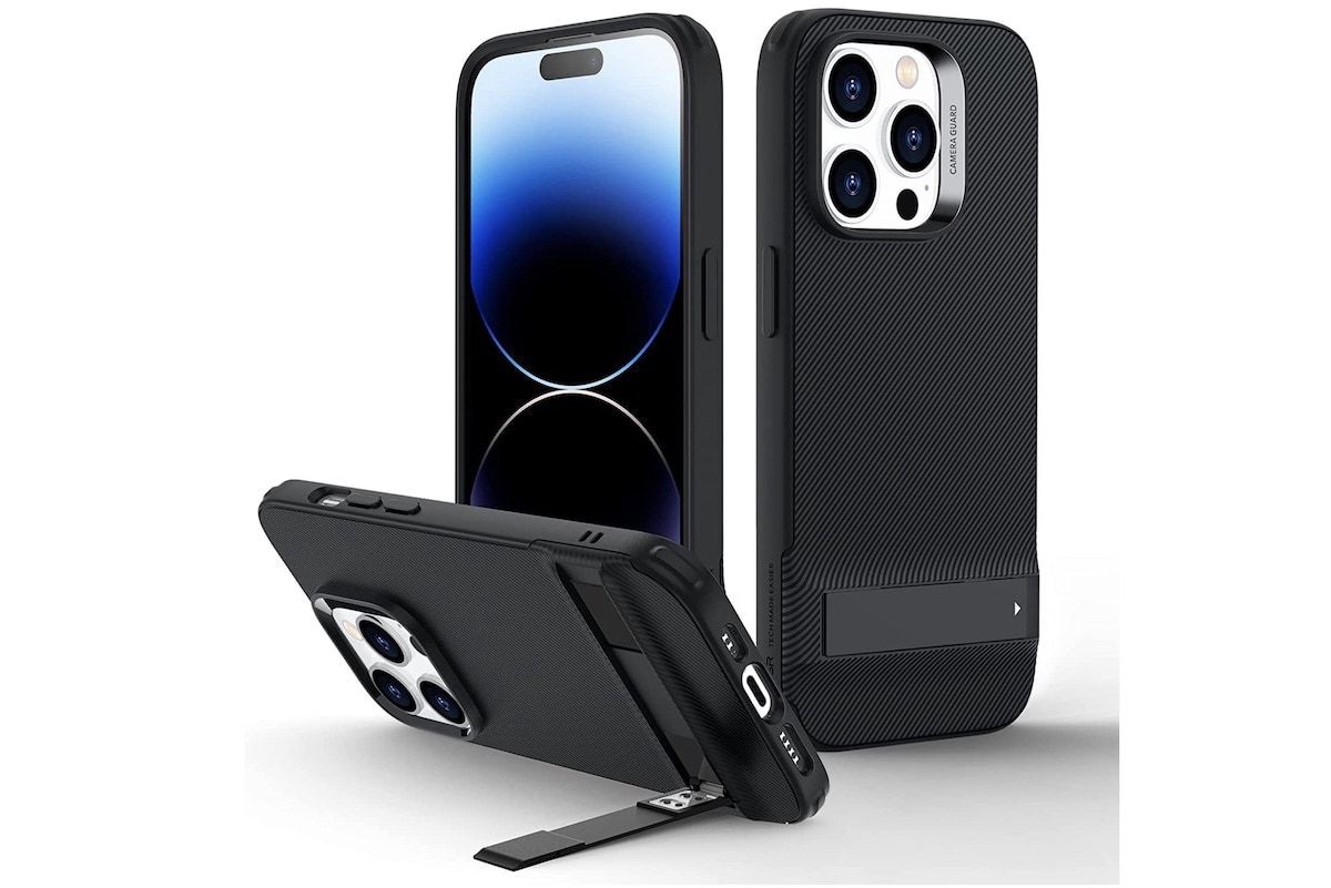 ESR metal kickstand case compatible with iPhone 14 Pro Max