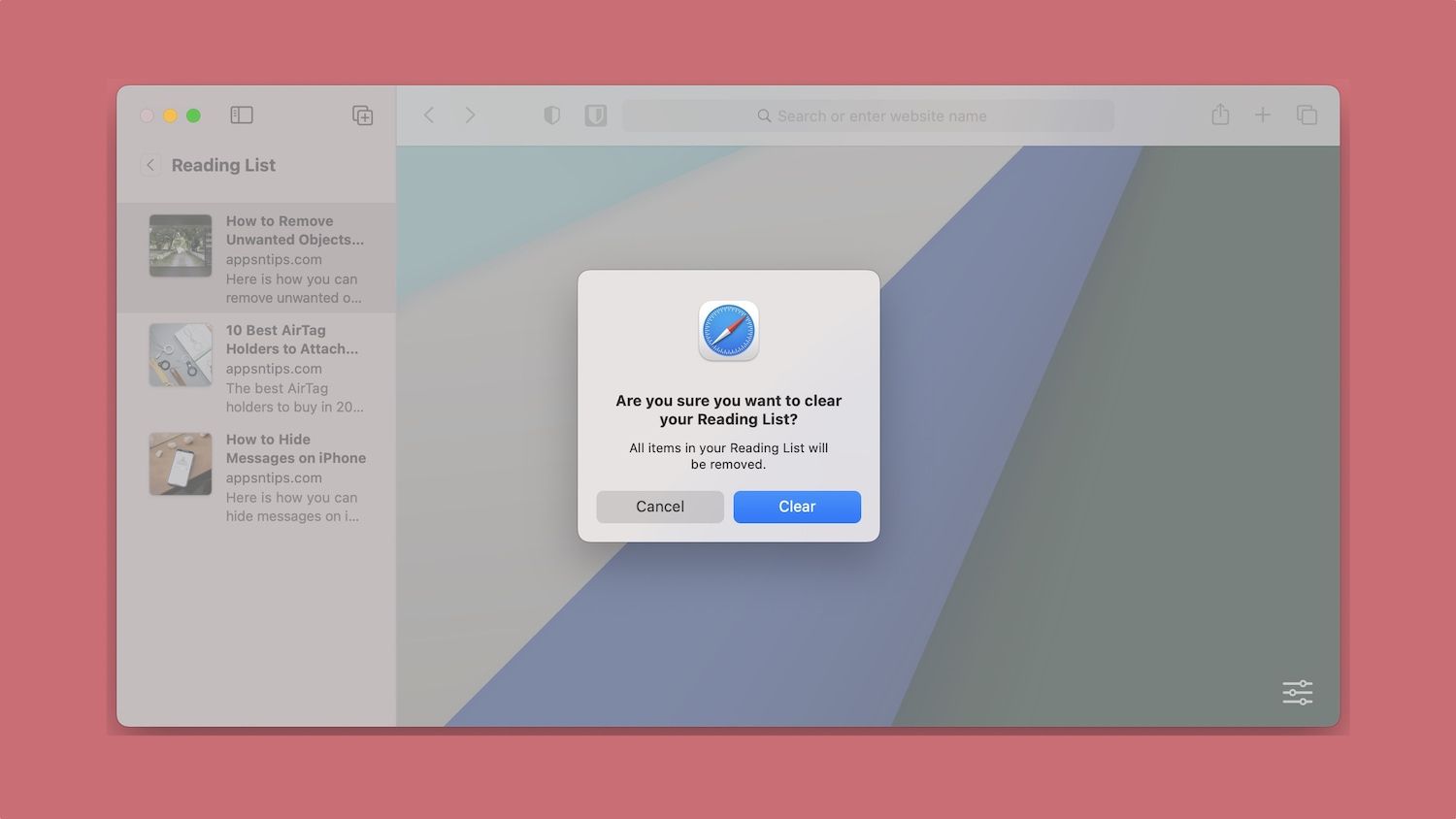 How to delete reading list on mac and iphone appsntips