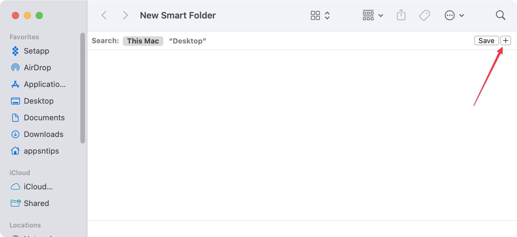 create a Smart Folder on Mac screenshot 3