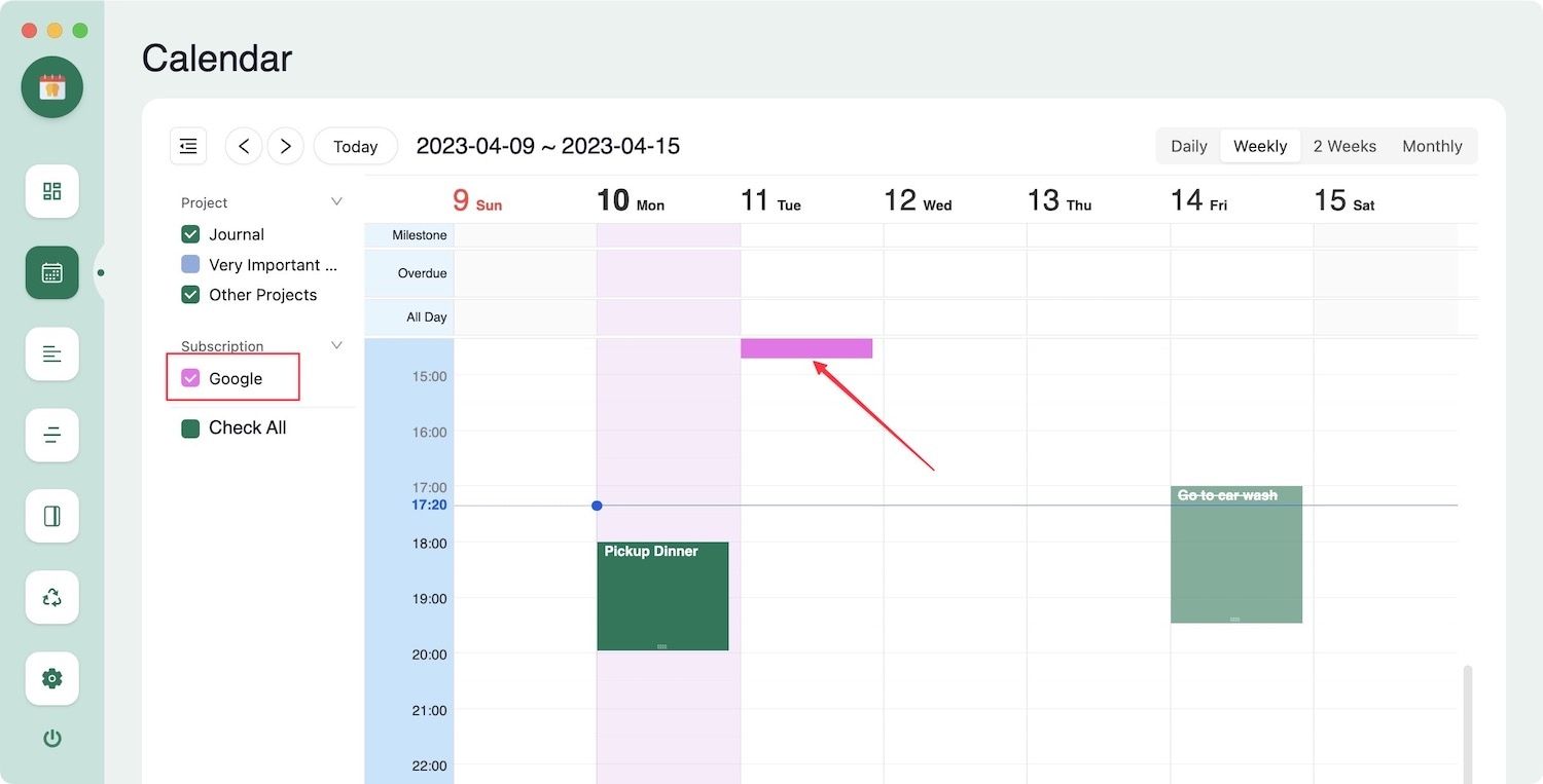 Google Calendar in Logseq