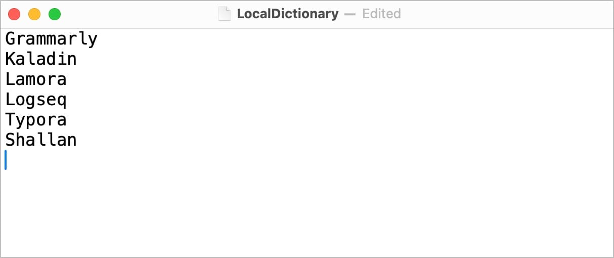 LocalDictionary file open