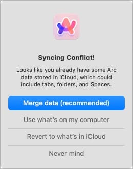 Sync Conflict Error on Mac
