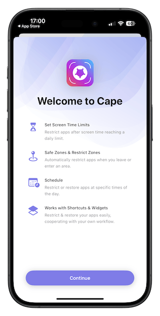 cape app launch screen