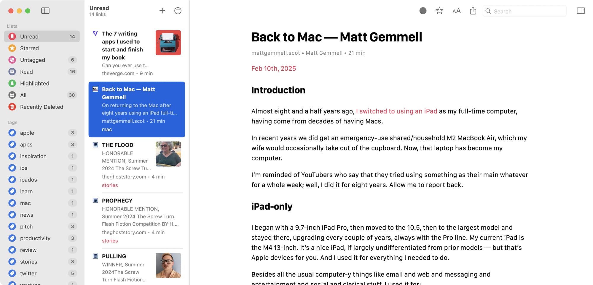 Goodlinks App screenshot
