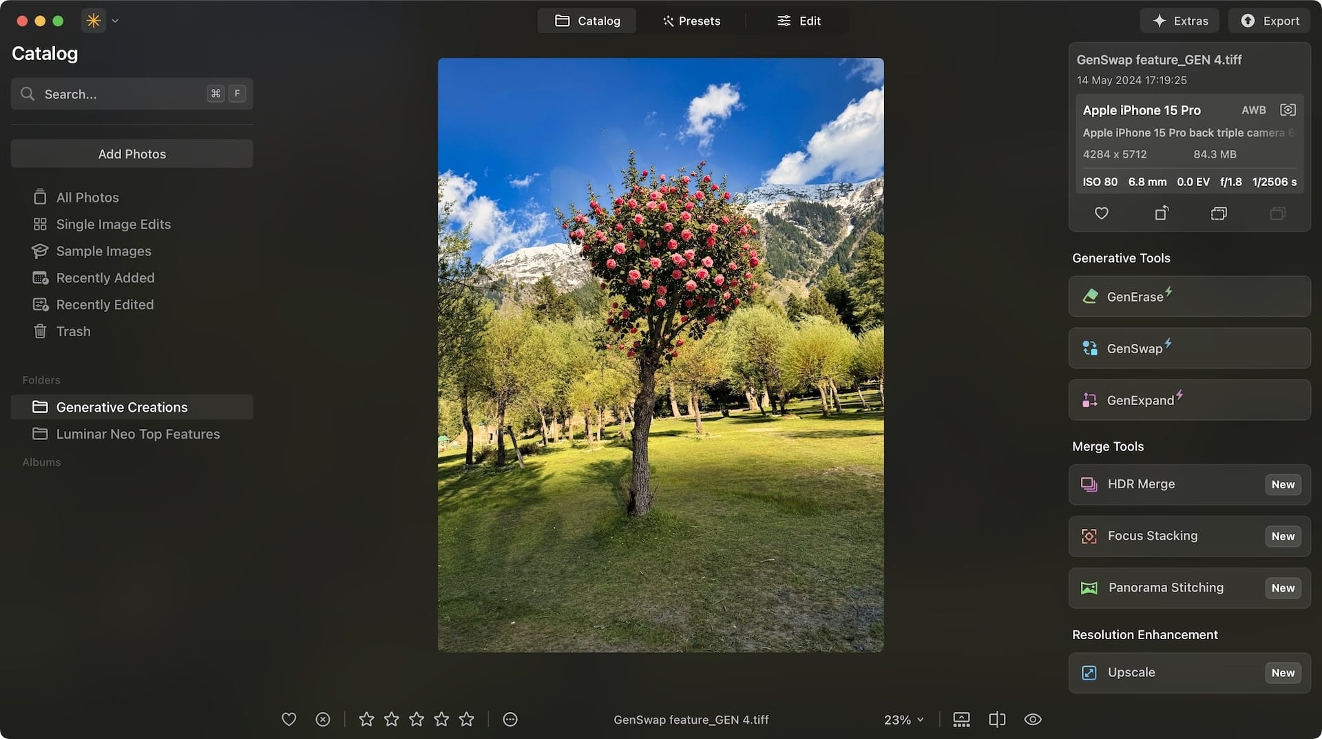 Image after using GenSwap AI