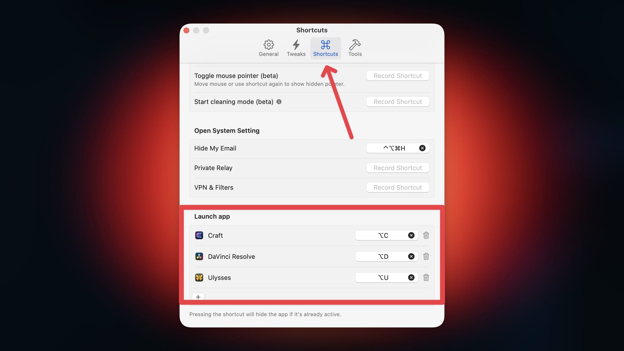 Supercharge app launch shortcuts