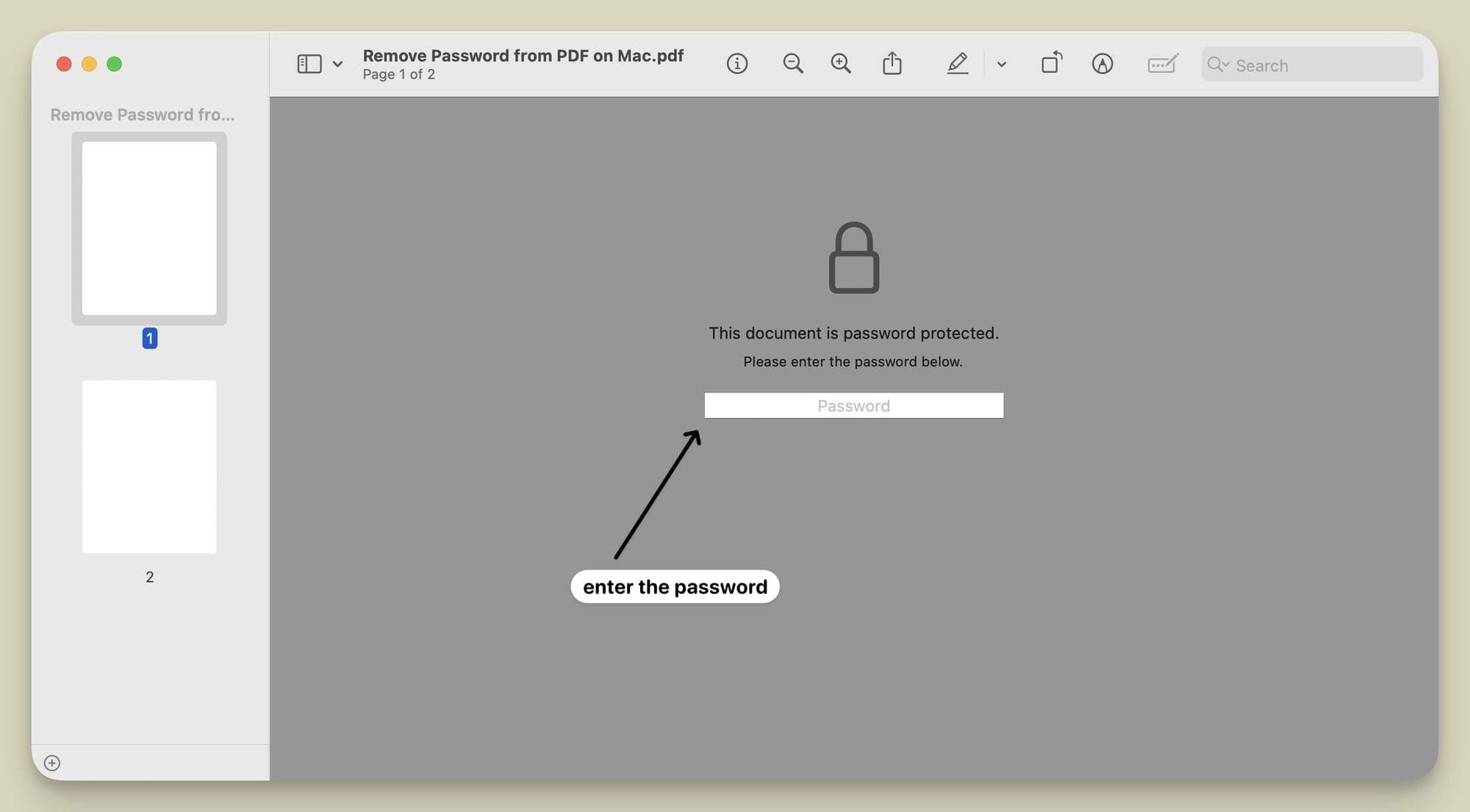 unlocking the locked pdf