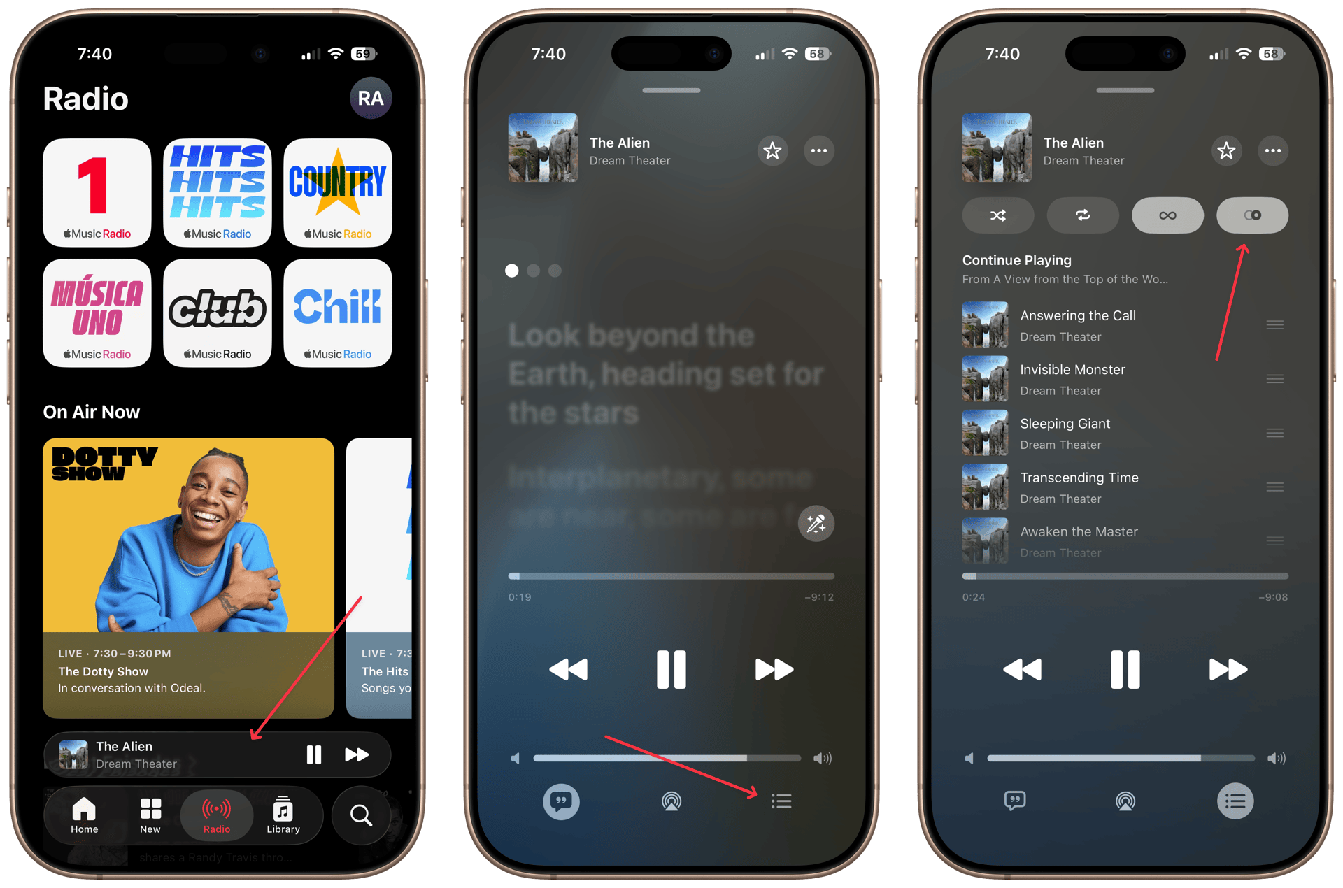 Screenshot Showing How to Enable Music AutoMix