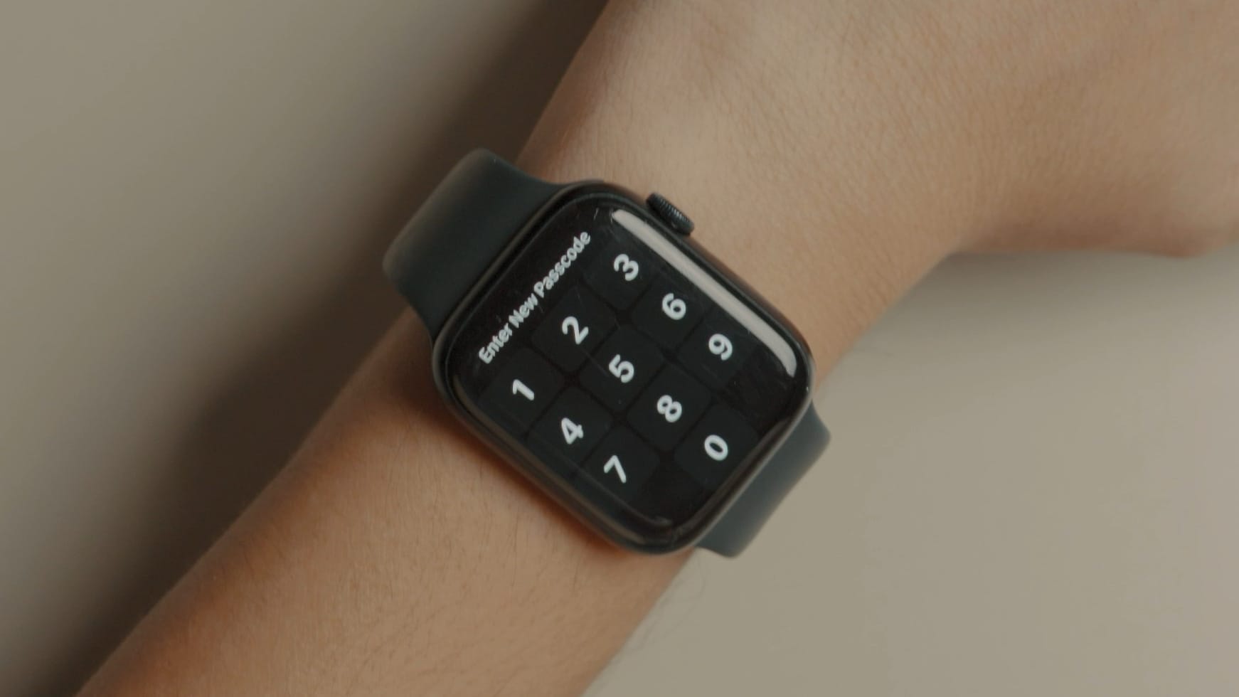 Apple Watch pin creation screen