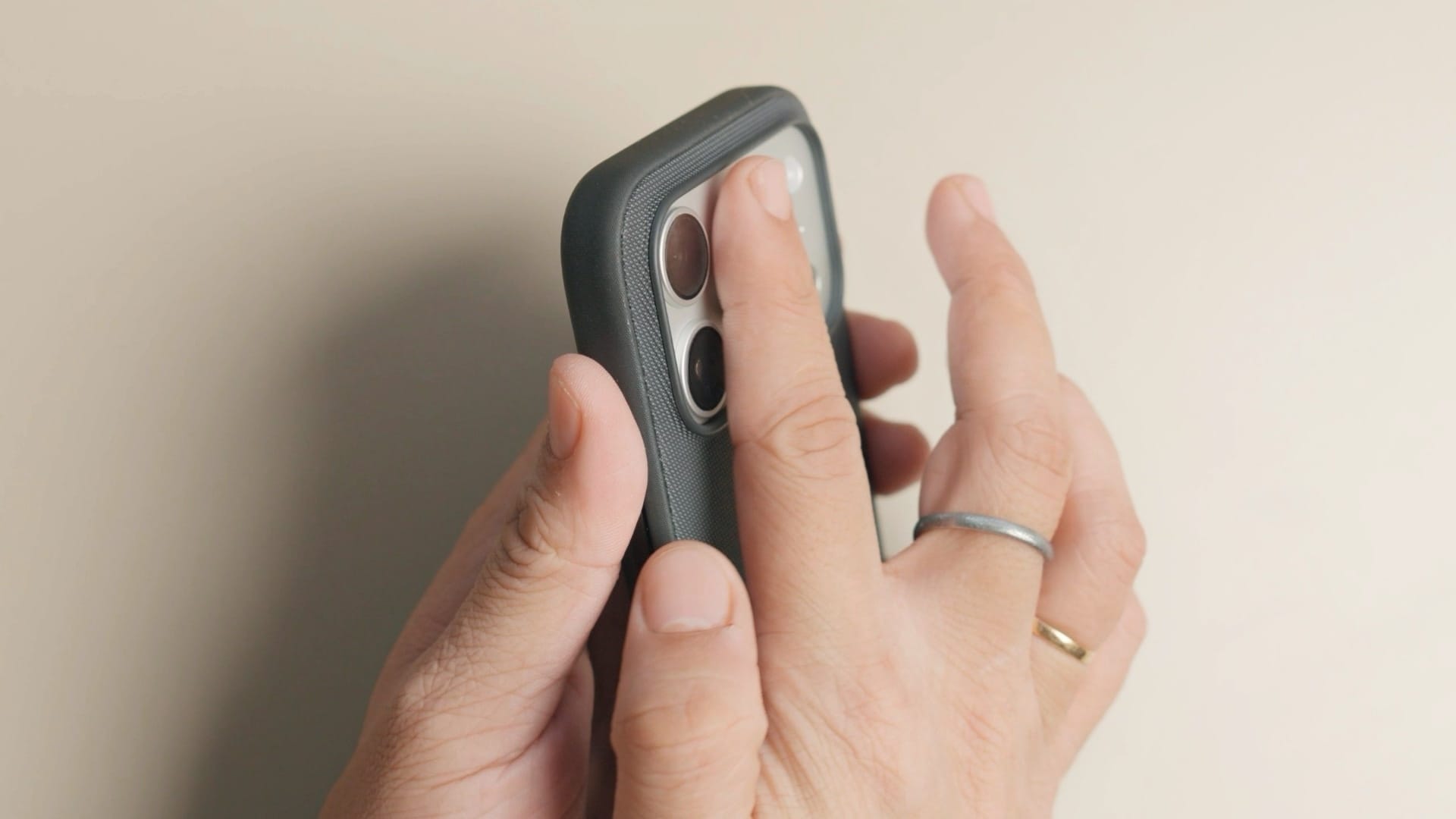 TechWoven case camera lip