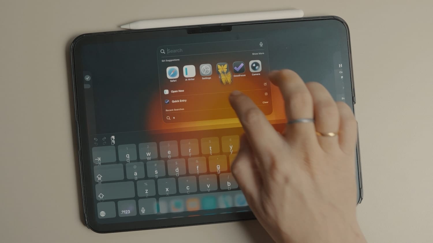 dragging apps from spotlight