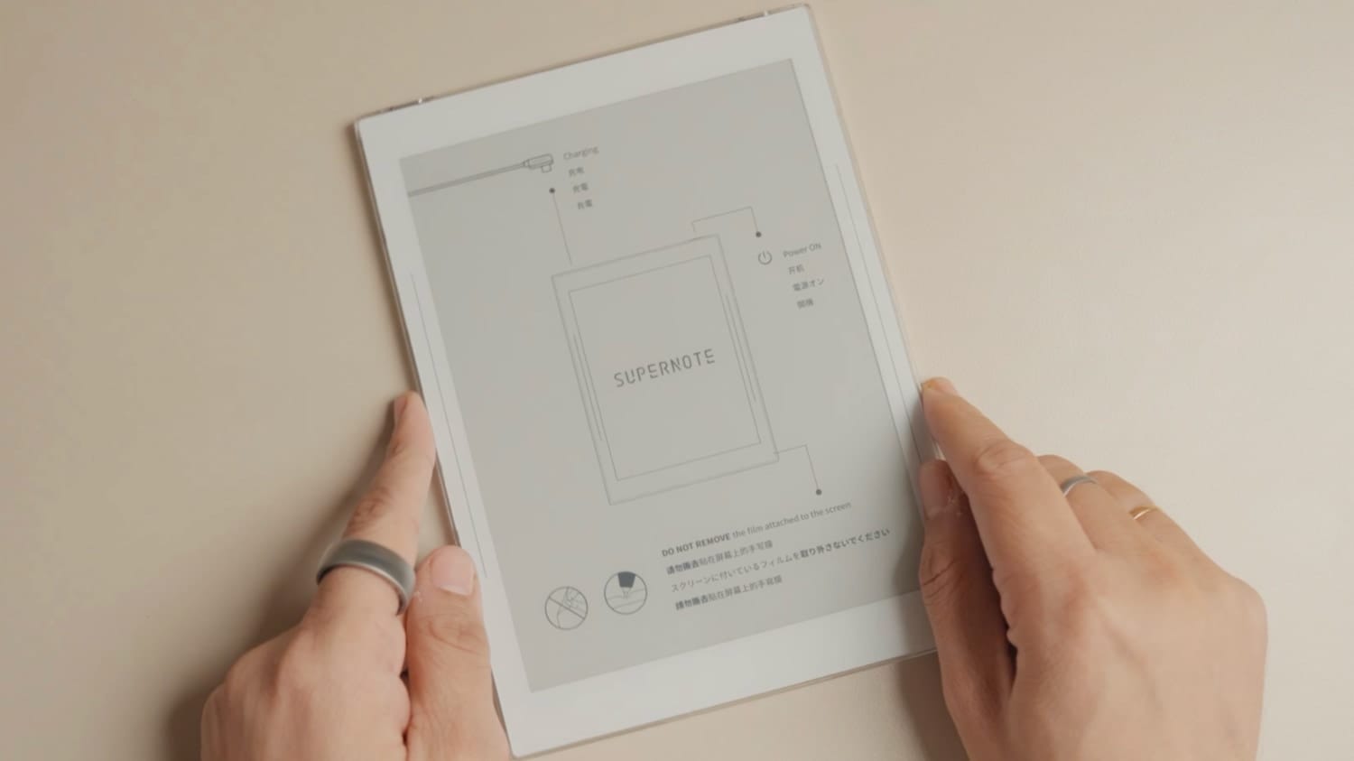 Supernote nomad first look at screen