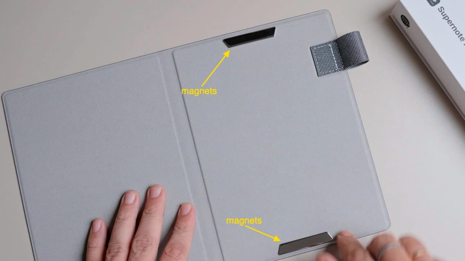 supernote nomad canvas folio inside