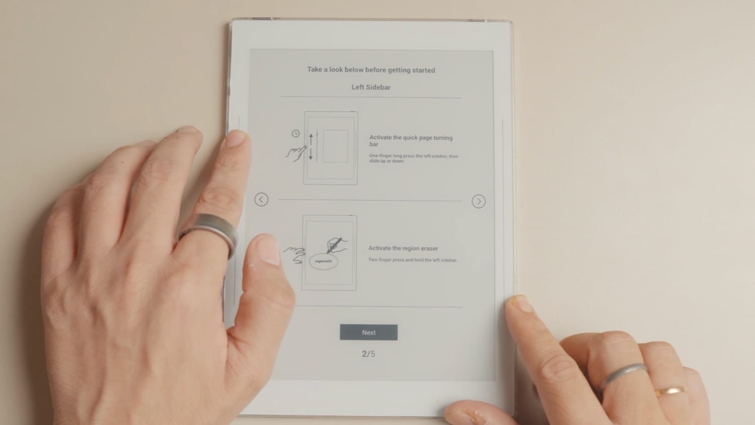 supernote nomad left sidebar feature 1