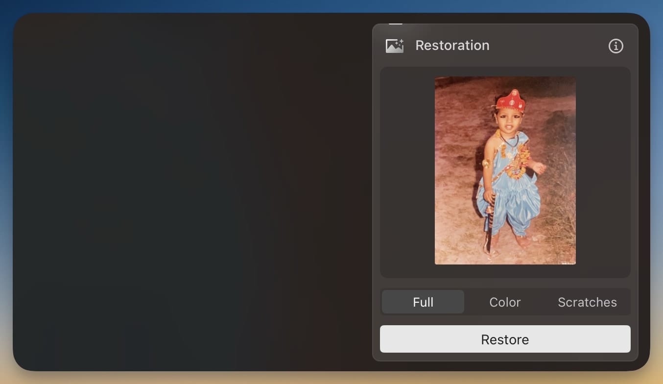 three options in restoration