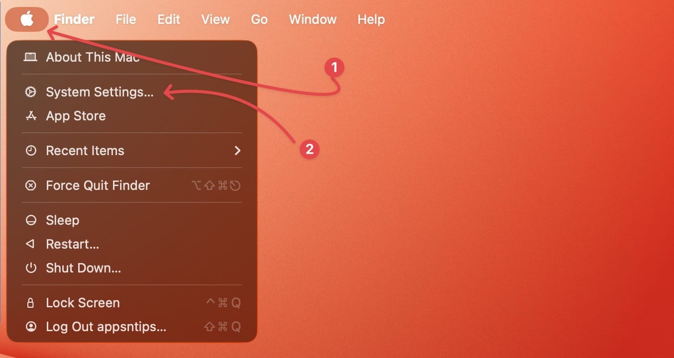 Opening System Settings