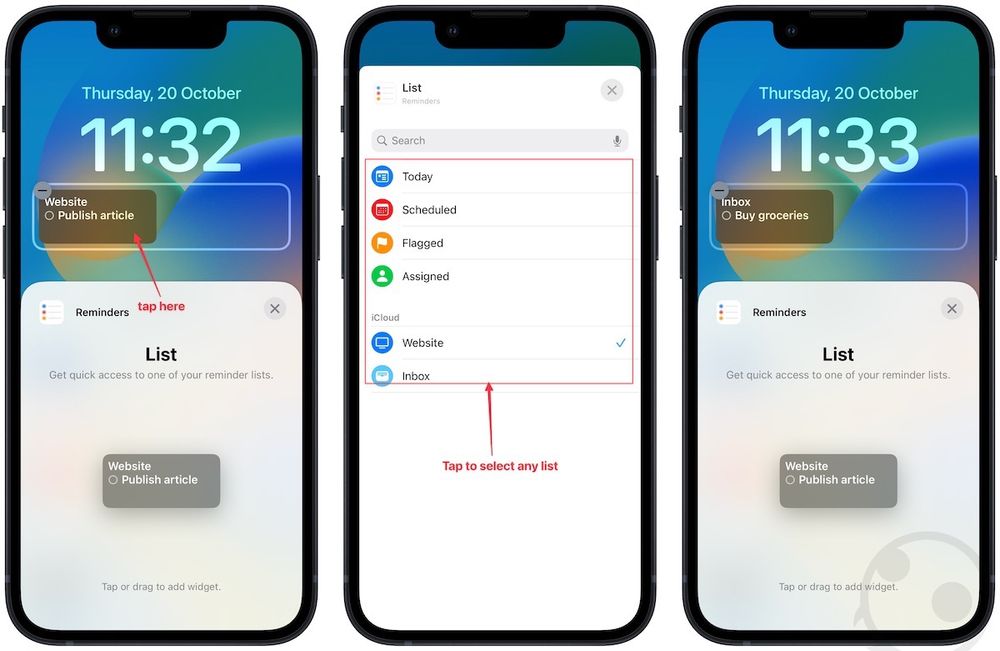 How to Show Reminders on iPhone Lock Screen in iOS 16