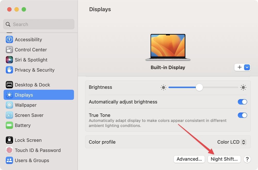 How to Use Night Shift on Mac appsntips