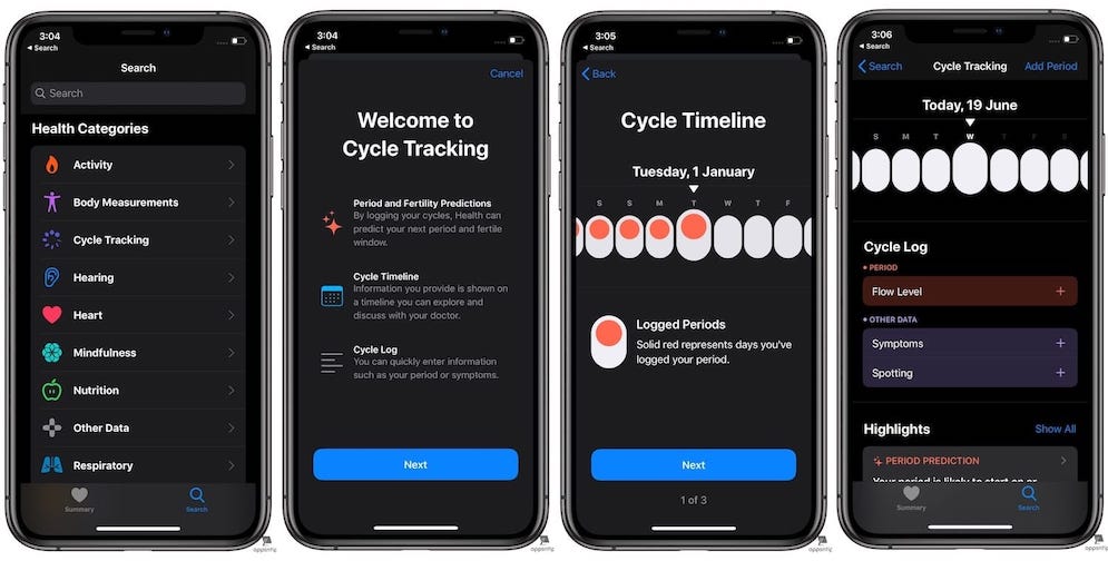 How to Set up Menstrual Cycle Tracking in Apple Health appsntips