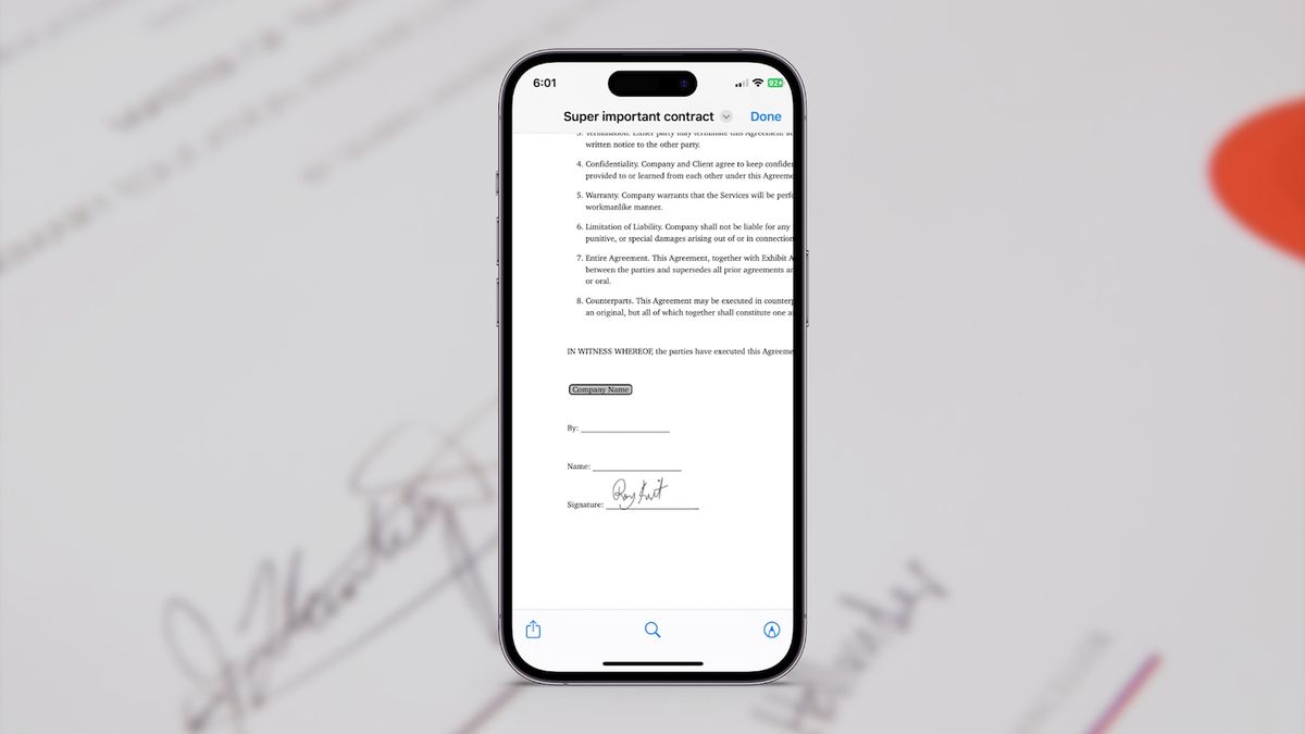 How to Sign PDF on iPhone
