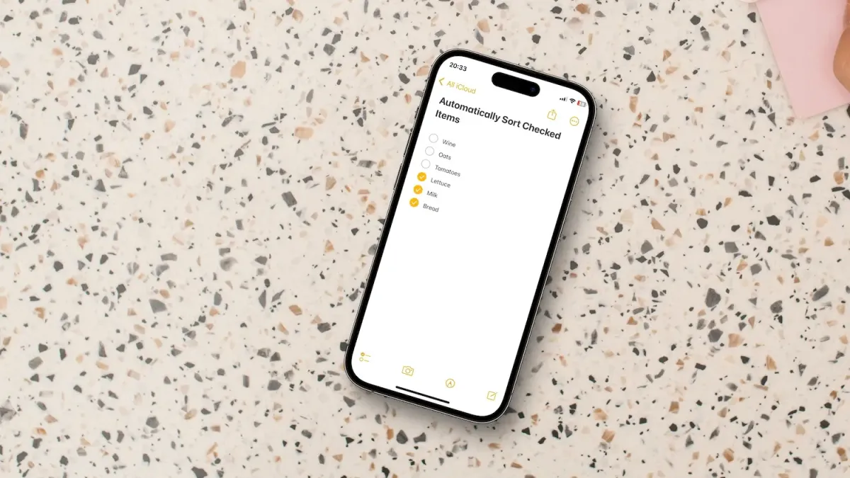 Apple Notes Tips: Use Automatic Sorting of Checked Items
