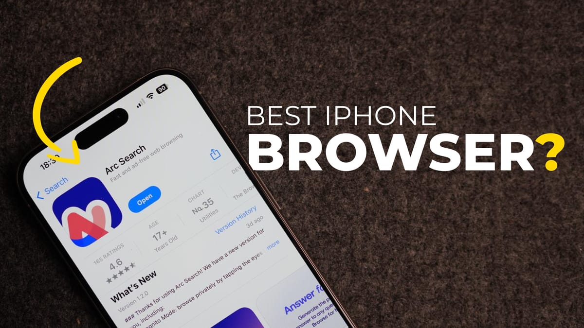 Arc Search Review: Best Browser for iPhone?