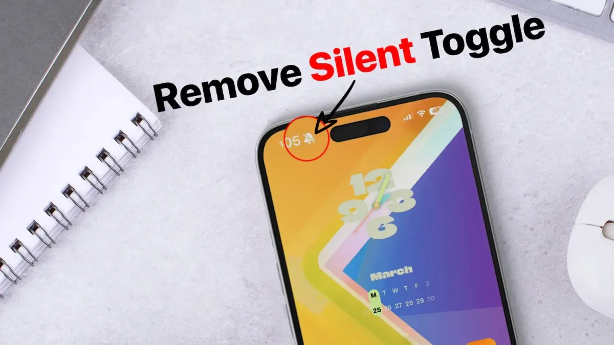 How to Remove Silent Toggle from iPhone Status Bar