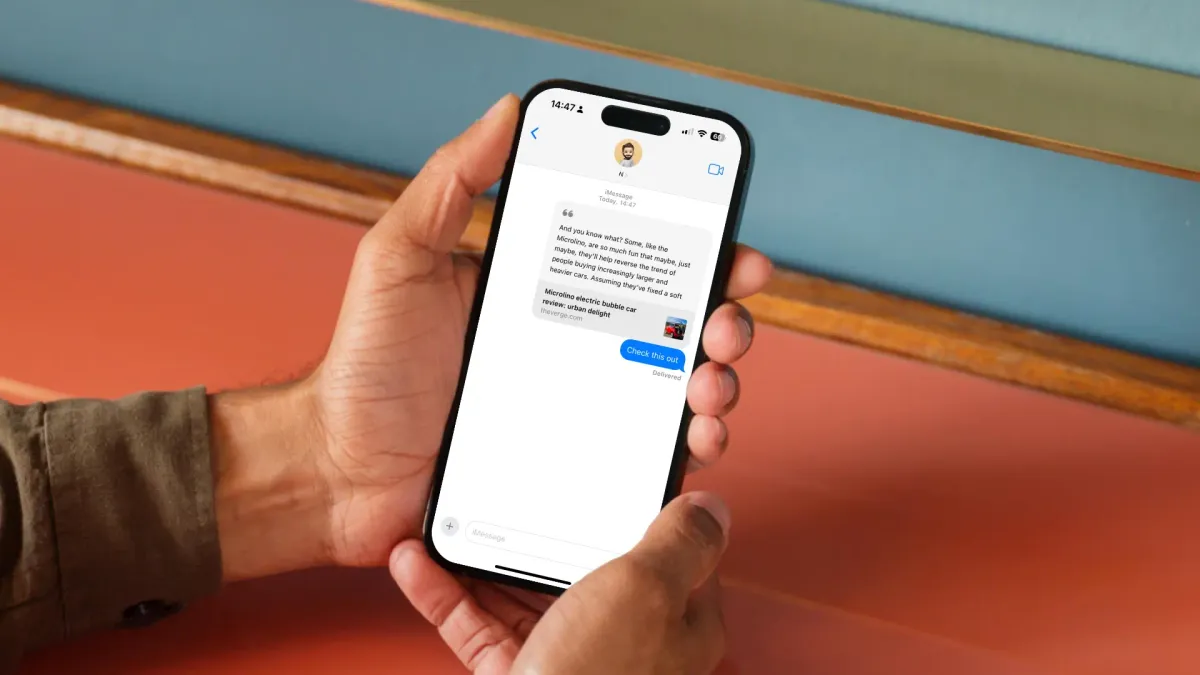 iPhone Tip: Share Links With Quoted Text in Messages