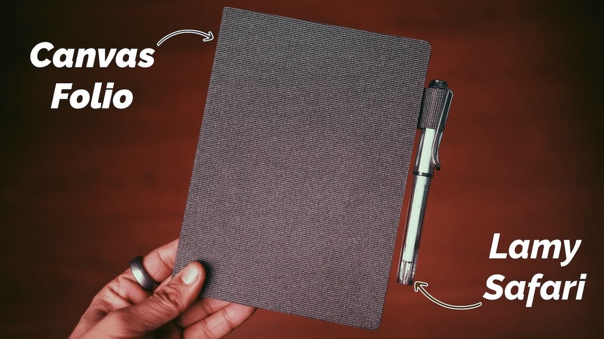 Supernote Nomad Canvas Folio and Lamy Safari Pen Review