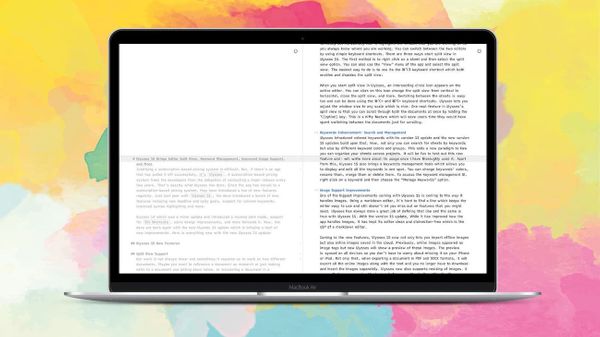 Ulysses 15 Brings Editor Split View,  Remote Image Support, Keywords Management and More