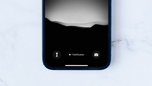 iPhone showing notification count