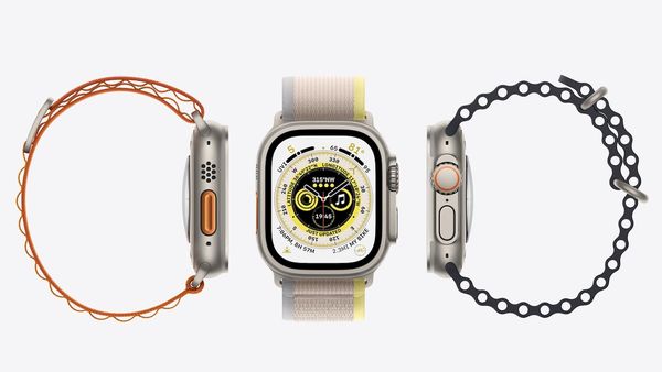 Apple Watch Ultra front and side mockup