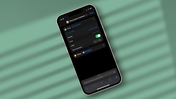 How to Find Recently Added Contacts on iPhone Using Shortcuts
