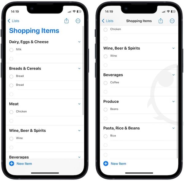 How to Use the New Groceries List Feature in Apple Reminders