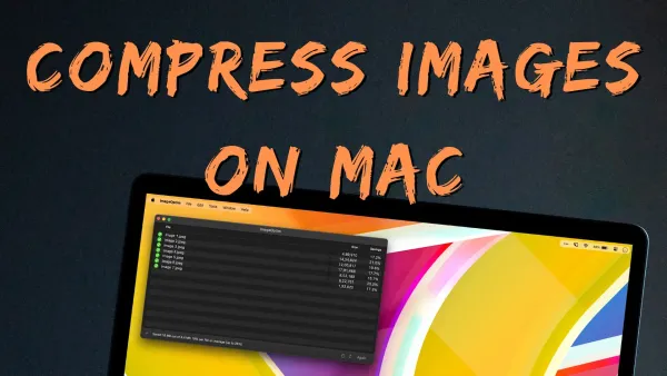 Mac app showing image compression