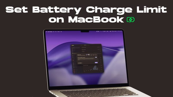 How to Set Battery Charge Limit on MacBook