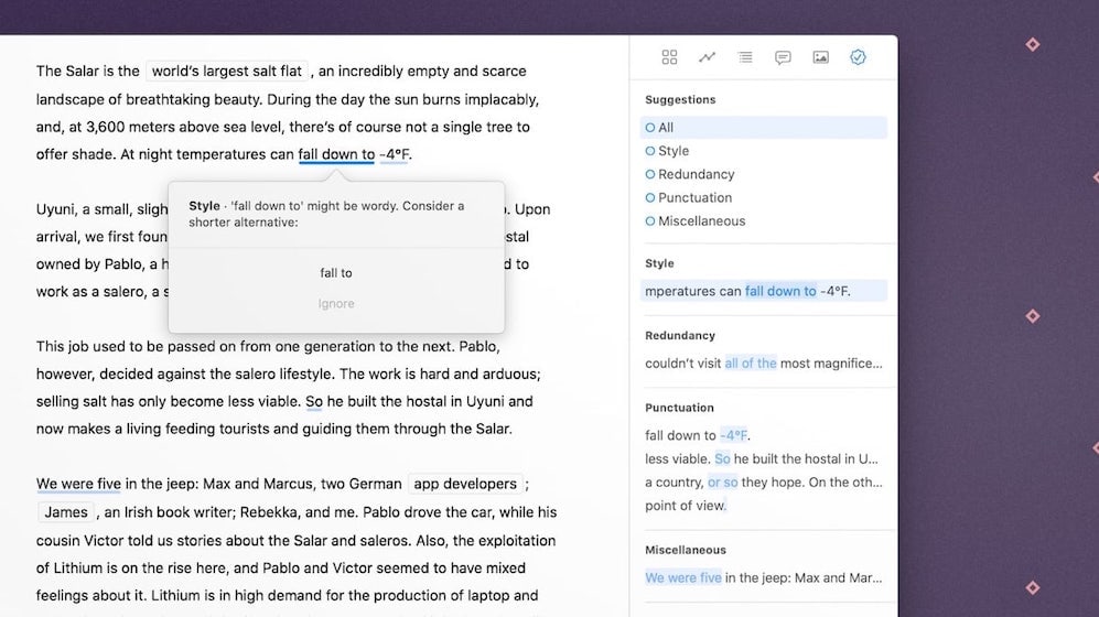 Ulysses 20 Brings a Grammar Style Checker and a New Dashboard