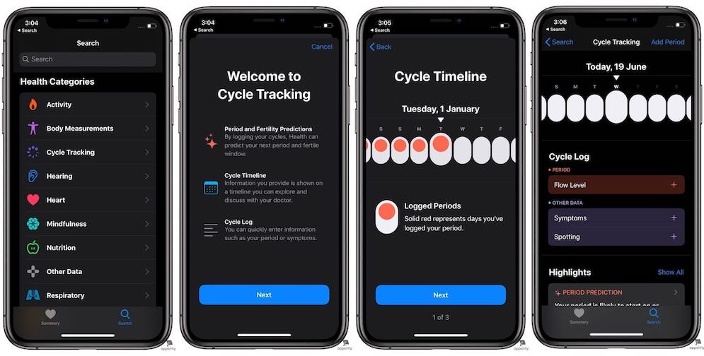How to Set up Menstrual Cycle Tracking in Apple Health in iOS 13