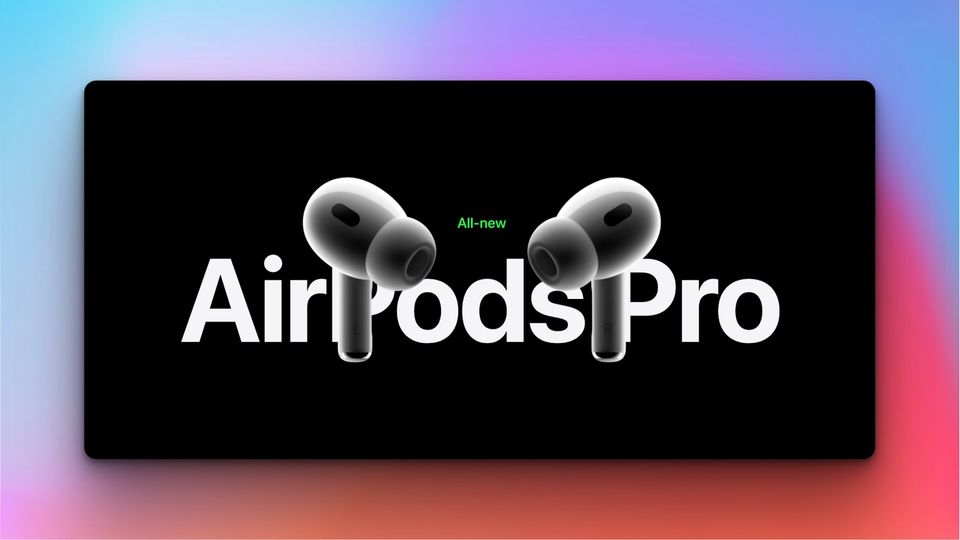 AirPods Pro mockup with graphic